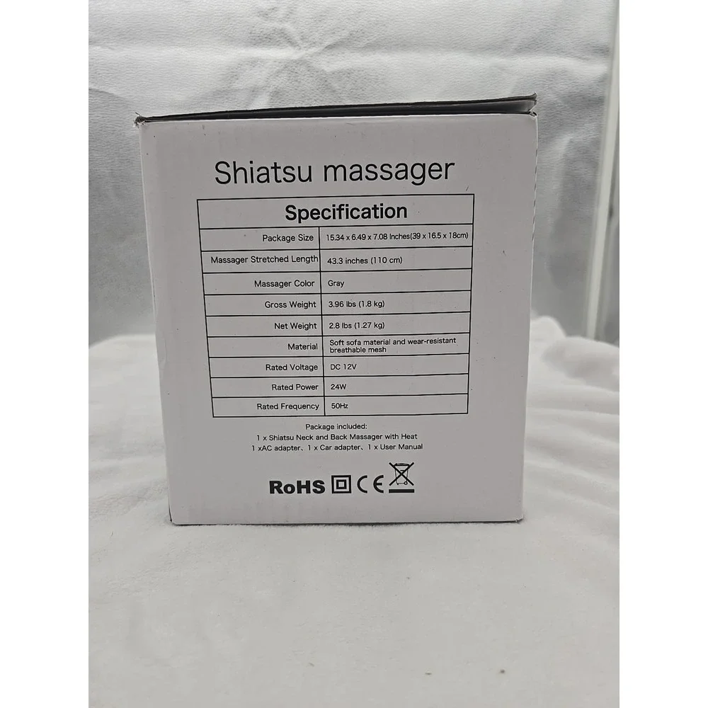 Shiatsu Neck‎ and Back Massager with soothing heat